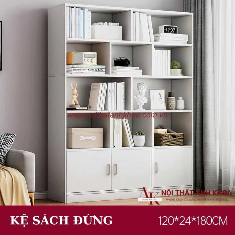 Kệ Sách Đứng Gỗ Công Nghiệp Đa Dạng Mẫu Mã Thiết Kế Hiện Đại Kệ Sách Đứng Gỗ Công Nghiệp Đa Dạng Mẫu Mã Thiết Kế Hiện Đại