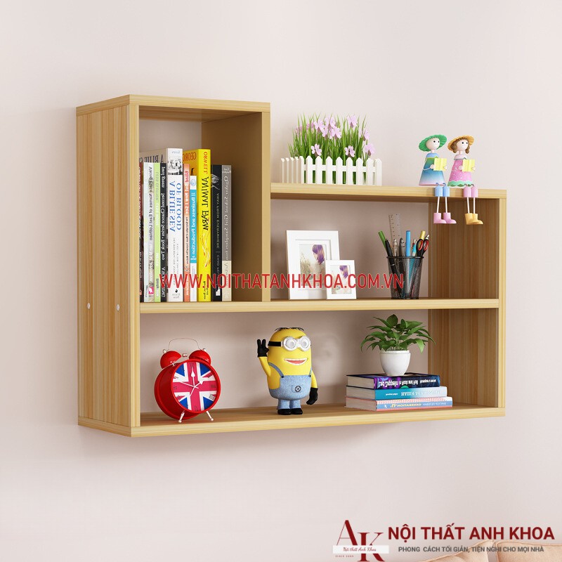 Kệ sách treo tường đẹp gỗ công nghiệp giá tốt Kệ sách treo tường đẹp gỗ công nghiệp giá tốt