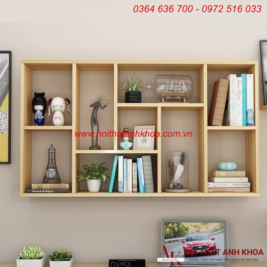 Kệ Sách Treo Tường Đẹp Gỗ MDF Đa Dạng Mẫu Mã Kệ Sách Treo Tường Đẹp Gỗ MDF Đa Dạng Mẫu Mã