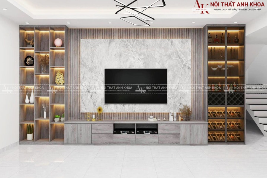 Kệ tivi gỗ MDF kiểu dáng hiện đại, sang trọng Kệ tivi gỗ MDF kiểu dáng hiện đại, sang trọng