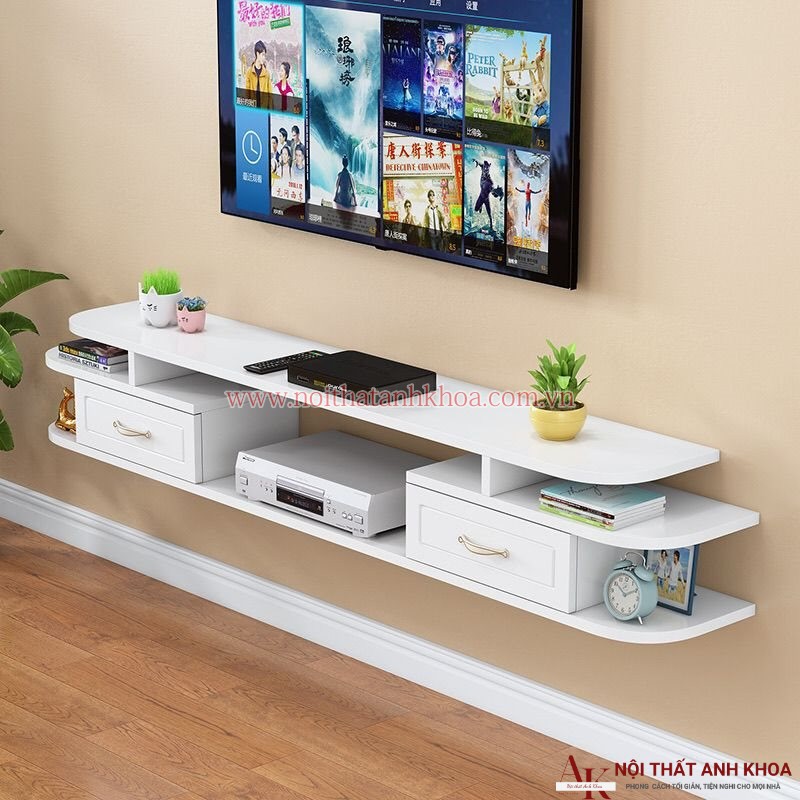 Kệ Tivi Gắn Tường Gỗ MDF Đẹp Hiện Đại Kệ Tivi Gắn Tường Gỗ MDF Đẹp Hiện Đại