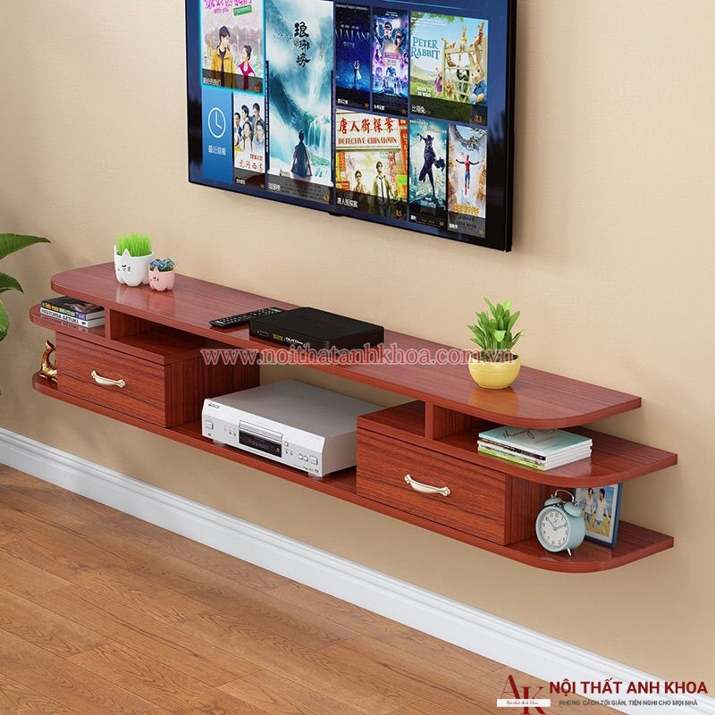 Kệ Tivi Gắn Tường Gỗ MDF Đẹp Hiện Đại Kệ Tivi Gắn Tường Gỗ MDF Đẹp Hiện Đại