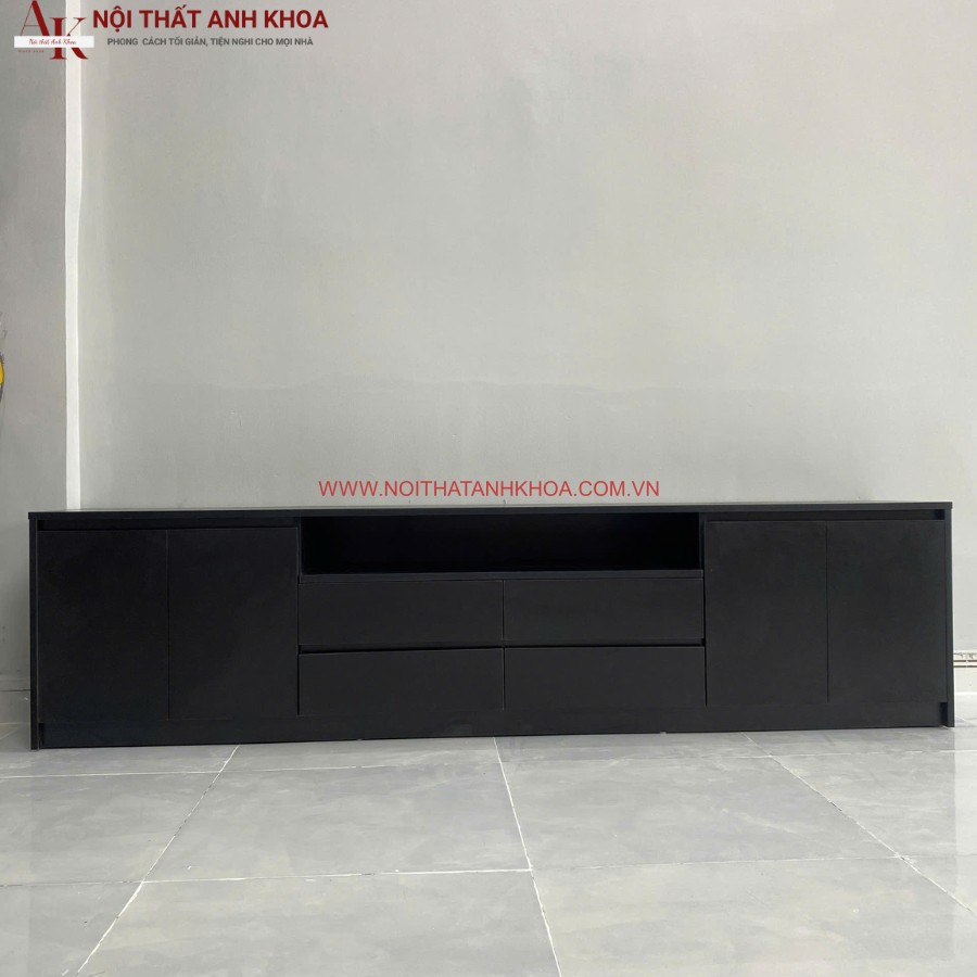 Kệ tivi gỗ công nghiệp màu đen huyền bí Kệ tivi gỗ công nghiệp màu đen huyền bí