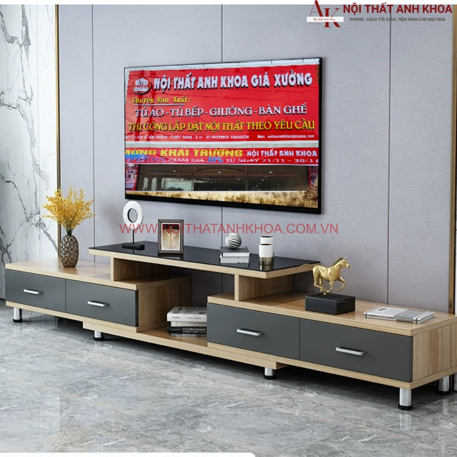 Kệ tivi gỗ MDF phối màu đẹp hiện đại Kệ tivi gỗ MDF phối màu đẹp hiện đại