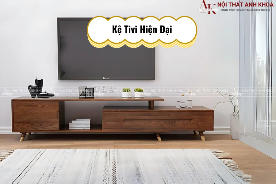 Thiết kế kệ tivi gỗ MDF cho nhà phong cách hiện đại Thiết kế kệ tivi gỗ MDF cho nhà phong cách hiện đại