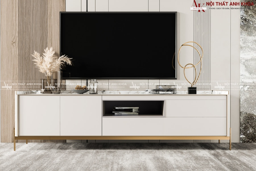 Kệ tivi MDF bền bỉ, thẩm mỹ tại nội thất Anh Khoa Kệ tivi MDF bền bỉ, thẩm mỹ tại nội thất Anh Khoa