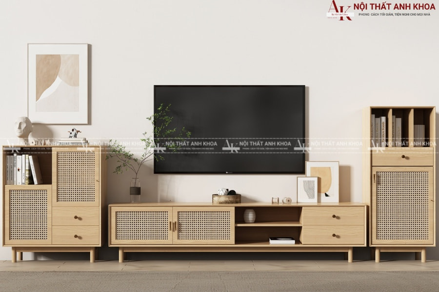 Kệ tivi phòng ngủ phong cách scandinavian Kệ tivi phòng ngủ phong cách scandinavian