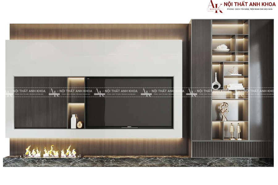 Tối ưu hóa diện tích vượt trội cùng kệ tivi Tối ưu hóa diện tích vượt trội cùng kệ tivi