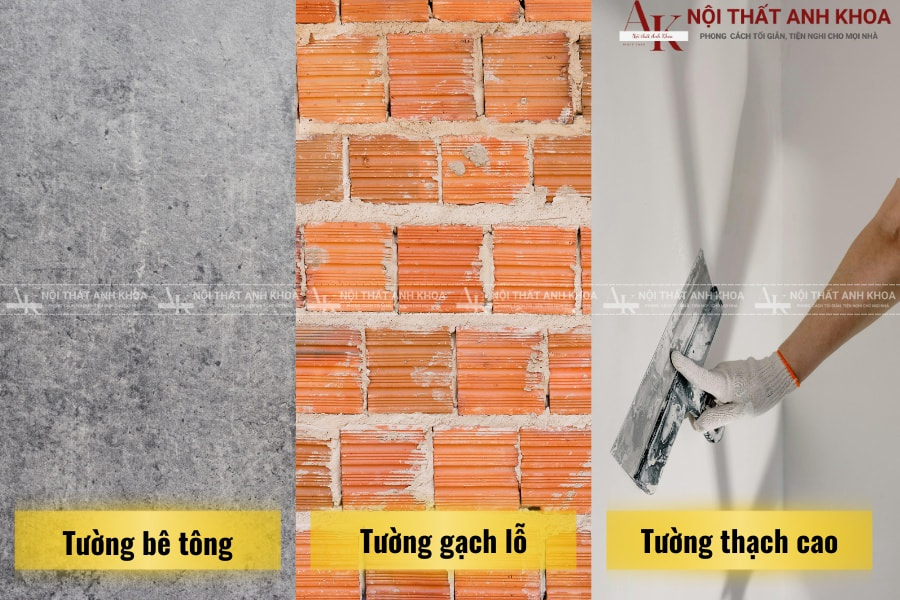 Kiểm tra loại tường, yếu tố quan trọng nhất Kiểm tra loại tường, yếu tố quan trọng nhất