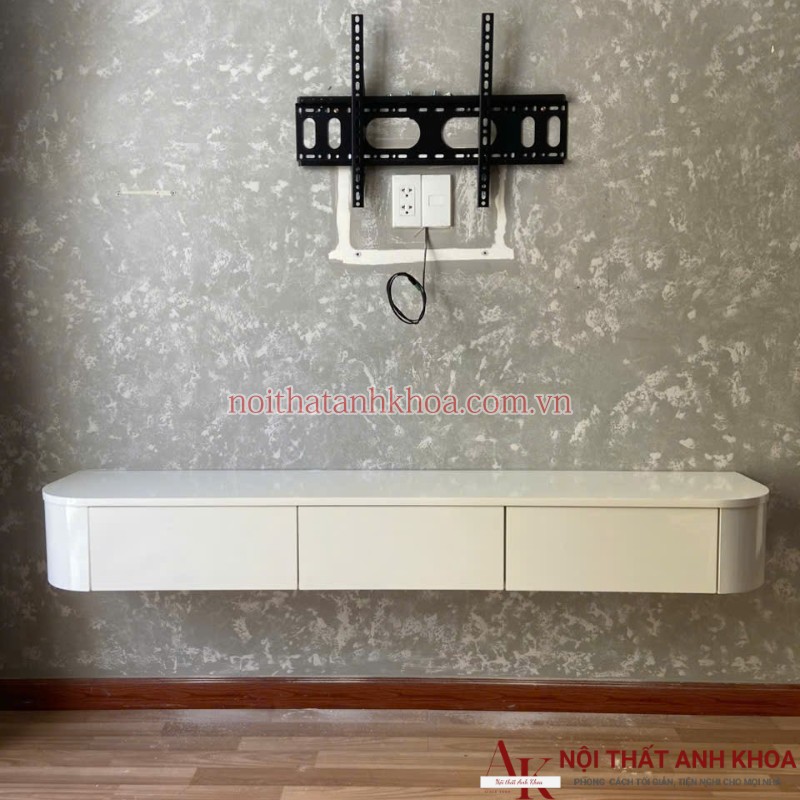 Kệ Tivi treo tường gỗ mdf màu trắng Kệ Tivi treo tường gỗ mdf màu trắng