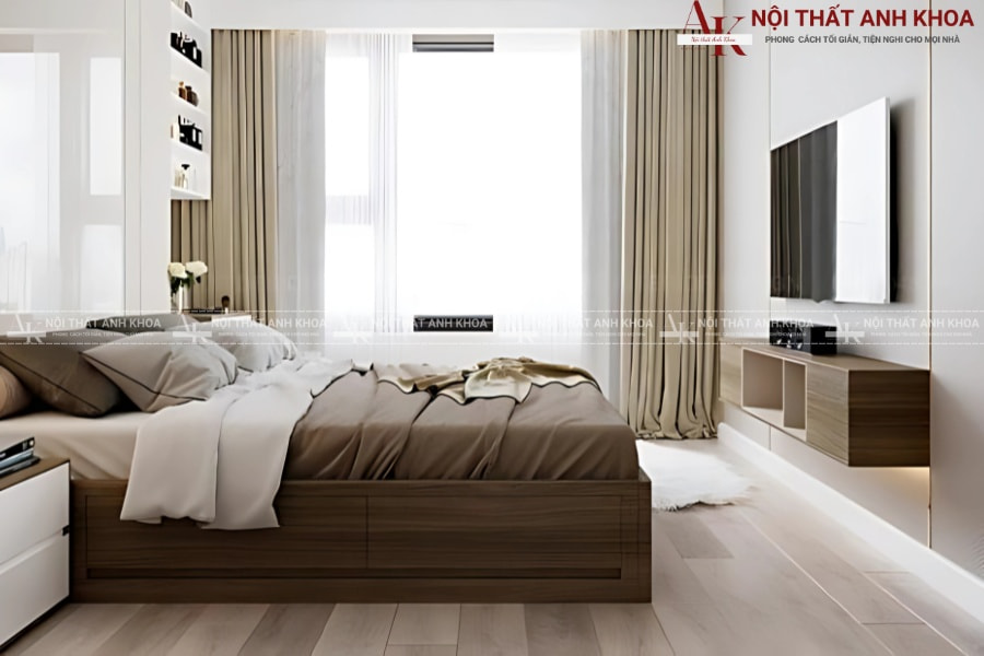 Kệ tivi treo MDF phòng ngủ - Gọn nhẹ lắp đặt, nhanh chóng Kệ tivi treo MDF phòng ngủ - Gọn nhẹ lắp đặt, nhanh chóng