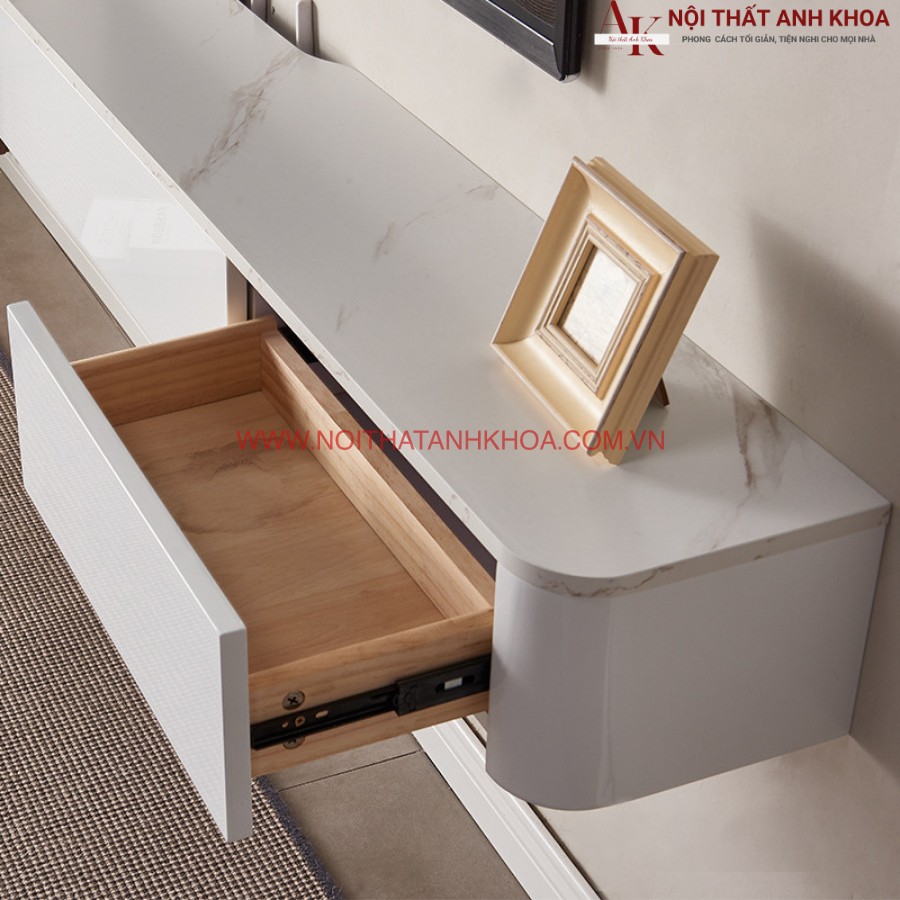 Ngăn kéo kệ tivi treo tường thông minh hiện đại Ngăn kéo kệ tivi treo tường thông minh hiện đại