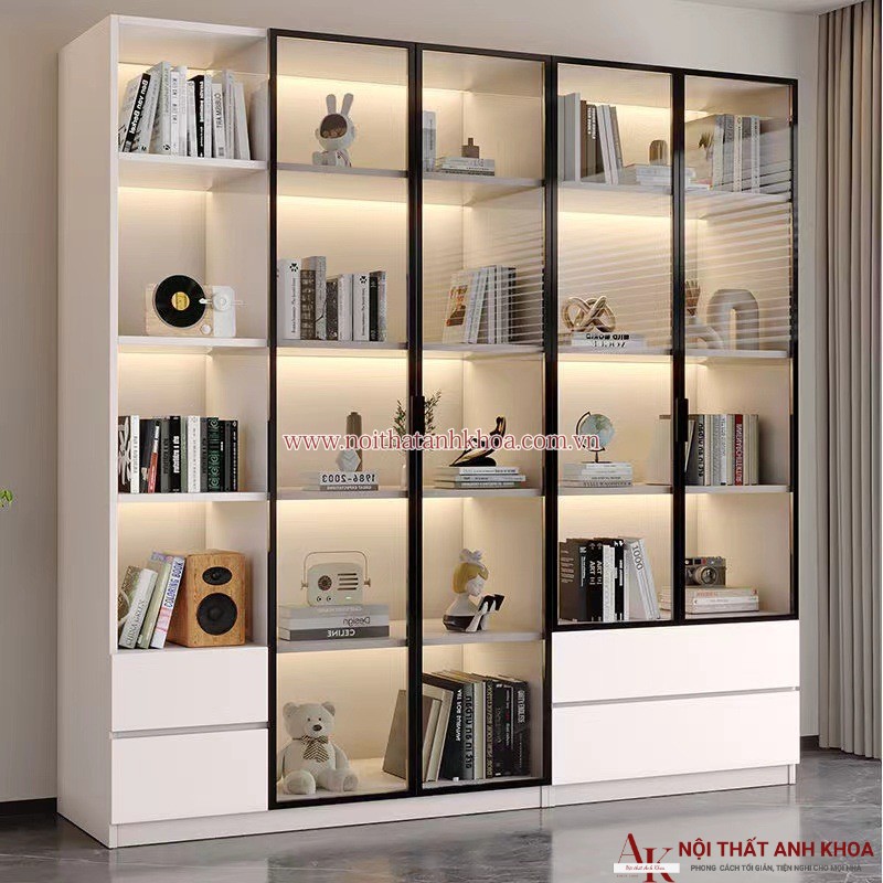 Kệ Trang Trí Phòng Khách Có Đèn Led Đẹp Hiện Đại Kệ Trang Trí Phòng Khách Có Đèn Led Đẹp Hiện Đại