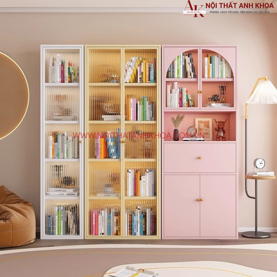 Kệ tủ trang trí đa dạng màu sắc Kệ tủ trang trí đa dạng màu sắc