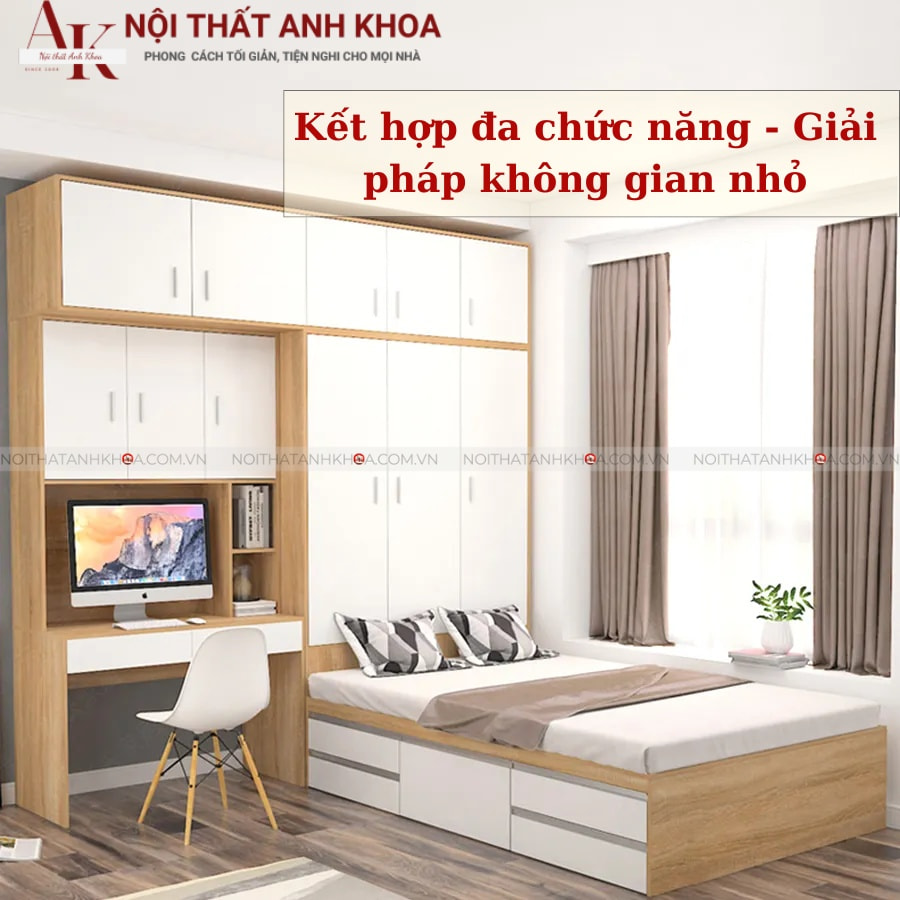 Giường ngủ kết hợp chức năng - Không gian nhỏ Giường ngủ kết hợp chức năng - Không gian nhỏ