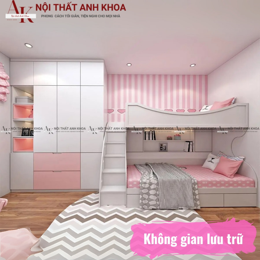 Không gian lưu trữ của phòng ngủ gỗ công nghiệp Không gian lưu trữ của phòng ngủ gỗ công nghiệp