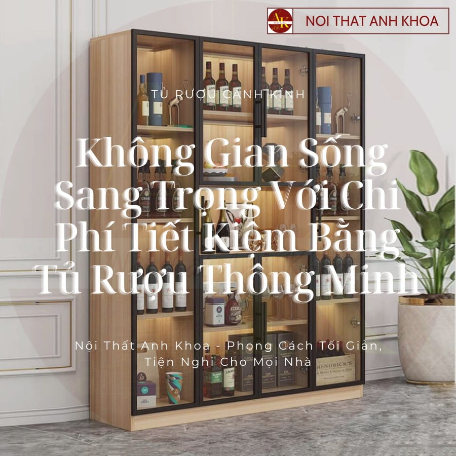 Không gian sống sang trọng với chi phí tiết kiệm bằng tủ rượu thông minh Không gian sống sang trọng với chi phí tiết kiệm bằng tủ rượu thông minh