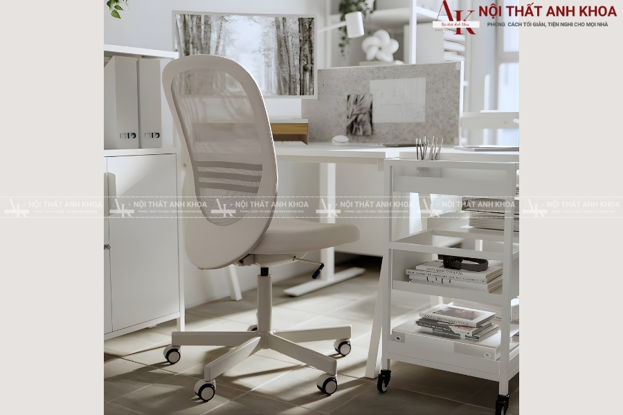 Ghế văn phòng không tay có tựa lưng cao - Thoải mái mọi tư thế Ghế văn phòng không tay có tựa lưng cao - Thoải mái mọi tư thế