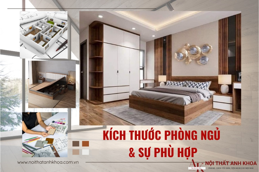 Kích thước phòng ngủ và sự phù hợp Kích thước phòng ngủ và sự phù hợp