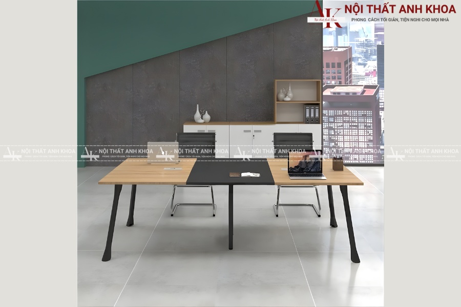 Bàn họp chân sắt mặt gỗ MDF - Kết hợp hoàn hảo giữa độ bền và thẩm mỹ Bàn họp chân sắt mặt gỗ MDF - Kết hợp hoàn hảo giữa độ bền và thẩm mỹ
