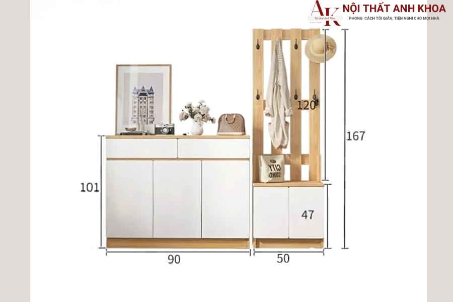 Phong thủy tủ giày gỗ MDF: Kích thước và hướng đặt chuẩn Phong thủy tủ giày gỗ MDF: Kích thước và hướng đặt chuẩn