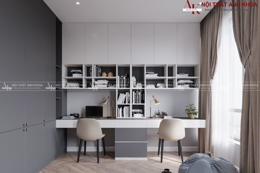 Kích thước và thiết kế bàn học có ngăn kéo phù hợp Kích thước và thiết kế bàn học có ngăn kéo phù hợp