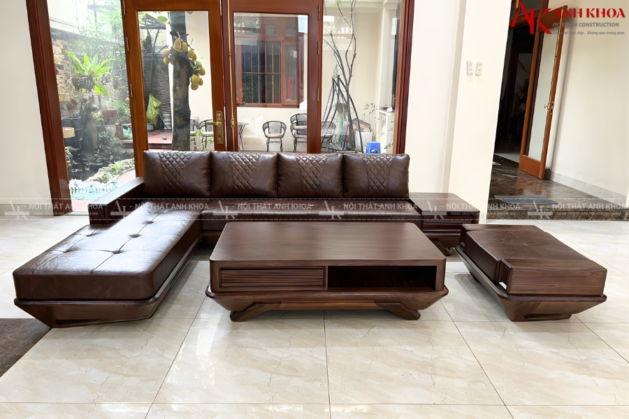 Mẫu sofa gỗ tự nhiên - Sang trọng và gần gũi Mẫu sofa gỗ tự nhiên - Sang trọng và gần gũi