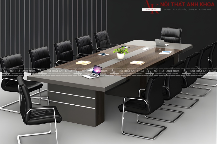 Mẫu bàn họp gỗ MDF - Hiện đại, tinh tế Mẫu bàn họp gỗ MDF - Hiện đại, tinh tế