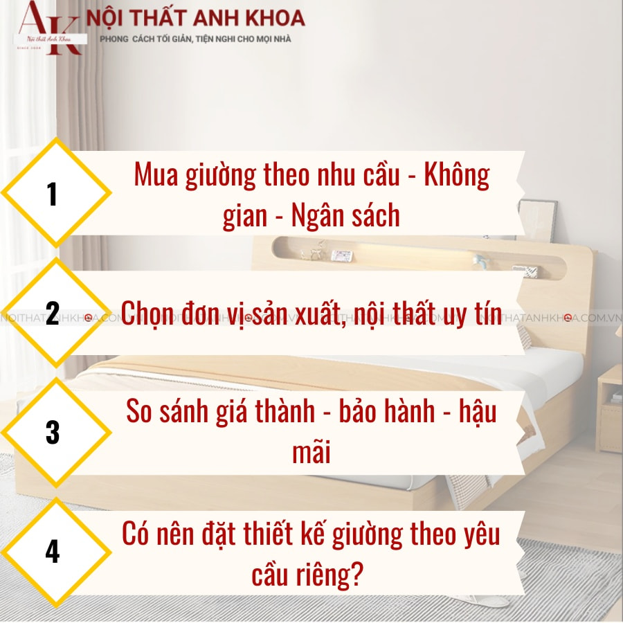 Kinh nghiệm chọn mua giường ngủ cao cấp năm 2025 Kinh nghiệm chọn mua giường ngủ cao cấp năm 2025