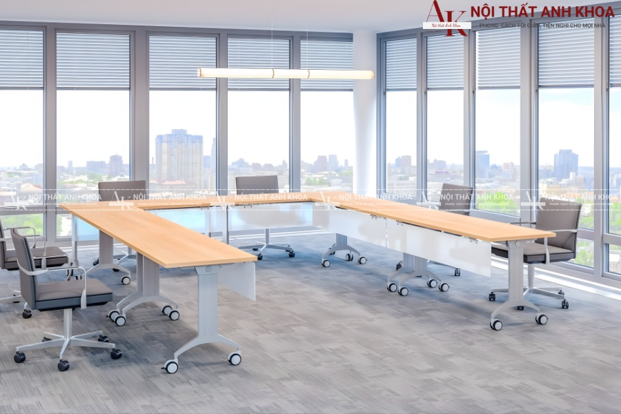 Bàn họp chữ U hiện đại - Tối ưu không gian làm việc Bàn họp chữ U hiện đại - Tối ưu không gian làm việc