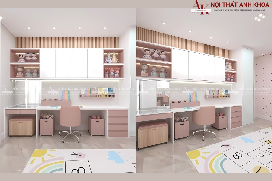 Lợi ích của bàn học màu hồng đối với bé gái Lợi ích của bàn học màu hồng đối với bé gái