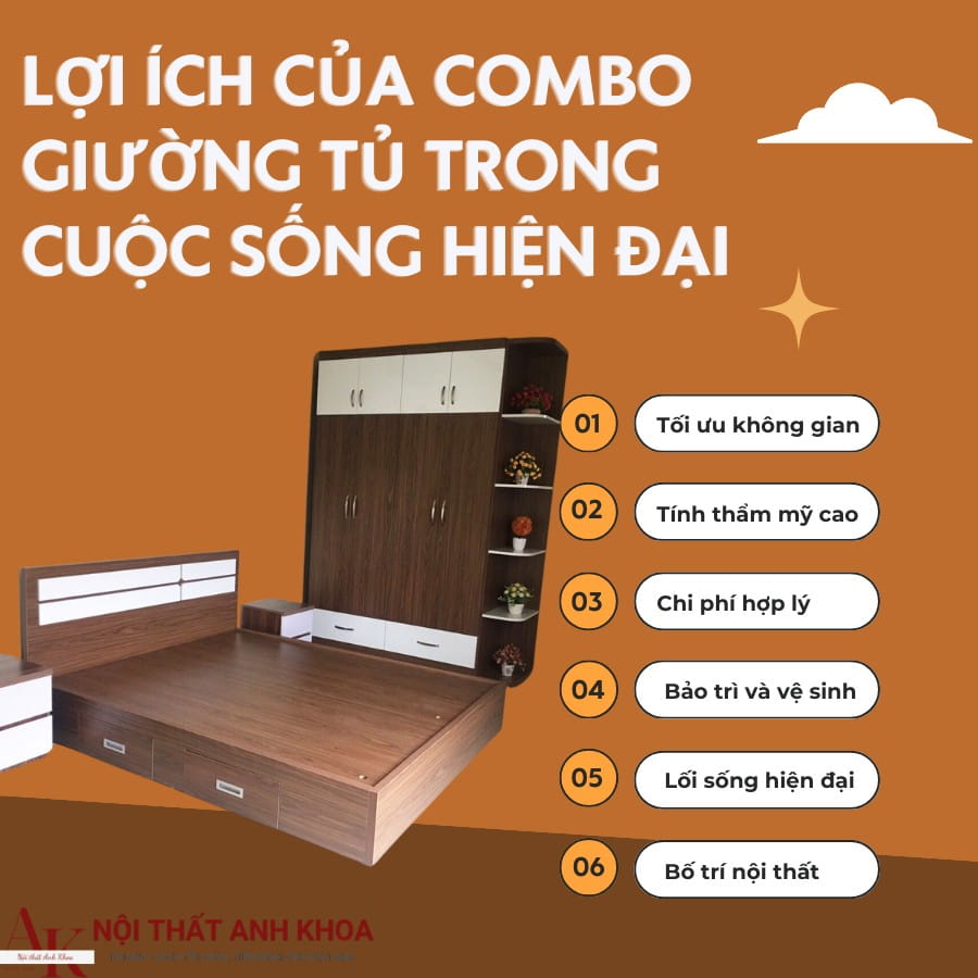 Lợi ích của combo giường tủ trong cuộc sống hiện đại Lợi ích của combo giường tủ trong cuộc sống hiện đại