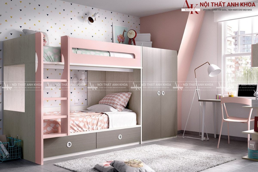 Lợi ích của thiết kế bàn học liền giường Lợi ích của thiết kế bàn học liền giường