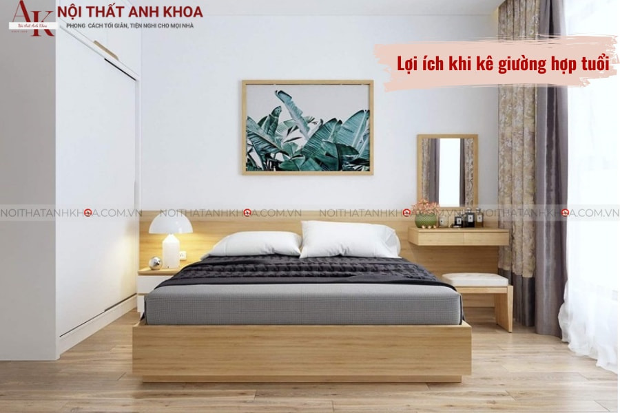 Lợi ích khi kê giường hợp tuổi Lợi ích khi kê giường hợp tuổi