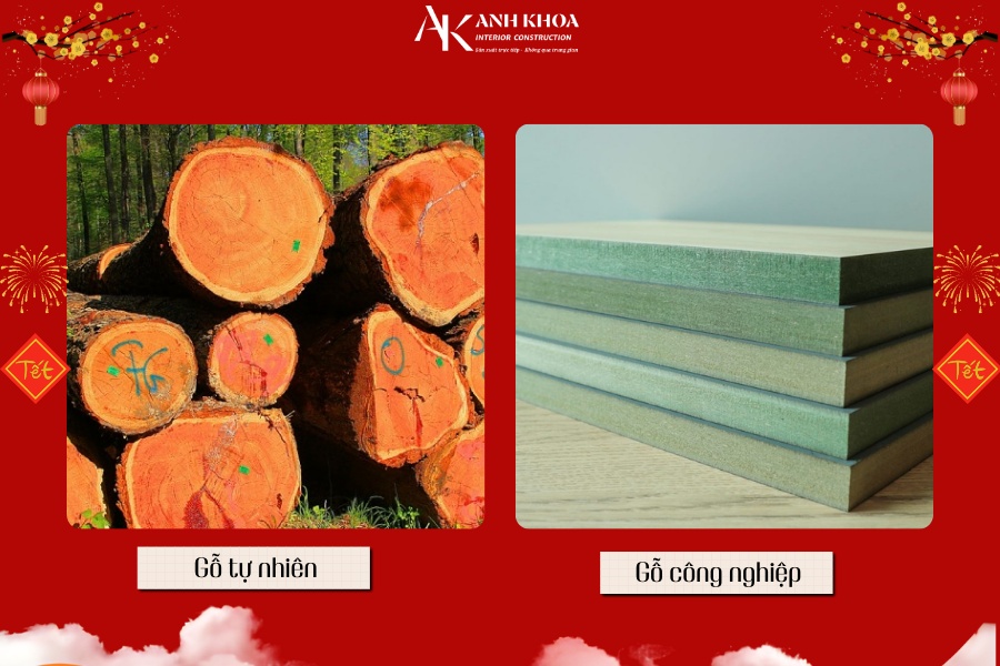 Gỗ tự nhiên - MDF chất liệu bền đẹp theo thời gian Gỗ tự nhiên - MDF chất liệu bền đẹp theo thời gian