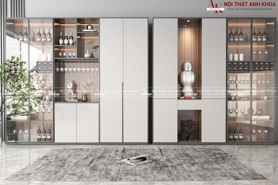 Lựa chọn vật liệu và phong cách thiết kế cho tủ rượu Lựa chọn vật liệu và phong cách thiết kế cho tủ rượu