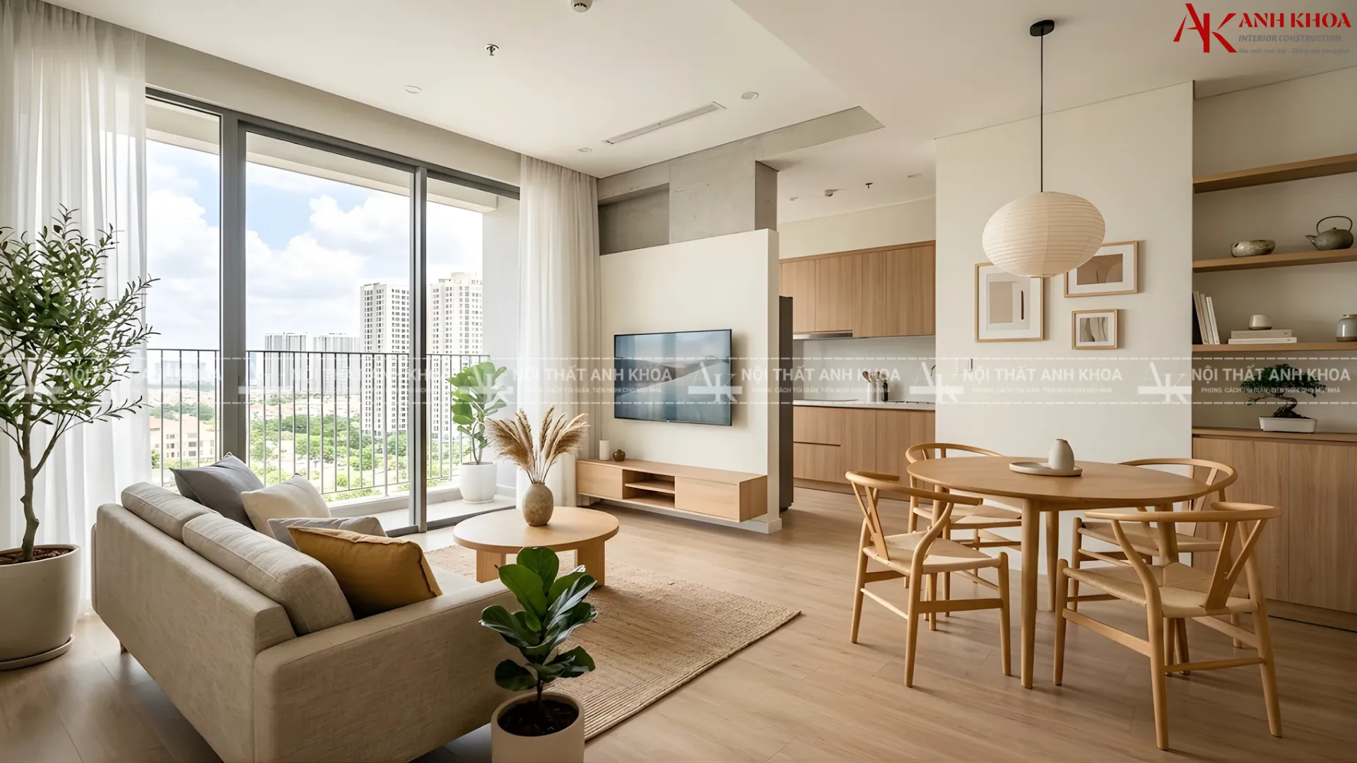 Ý tưởng decor chung cư gỗ sáng màu, mây tre đan và nhiều cây xanh Ý tưởng decor chung cư gỗ sáng màu, mây tre đan và nhiều cây xanh