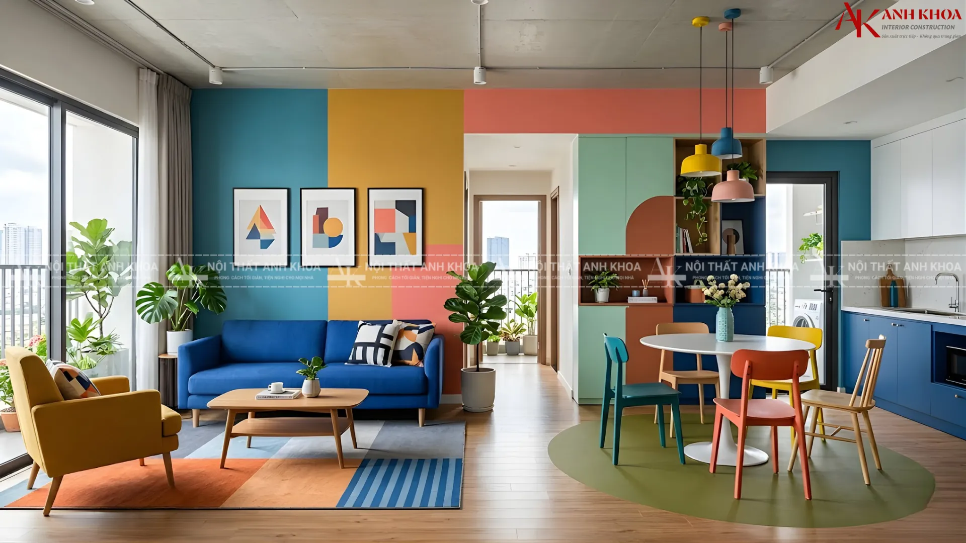 Dành cho những chủ nhân trẻ cá tính, sử dụng các mảng màu đối lập tạo thị giác mạnh mẽ Dành cho những chủ nhân trẻ cá tính, sử dụng các mảng màu đối lập tạo thị giác mạnh mẽ