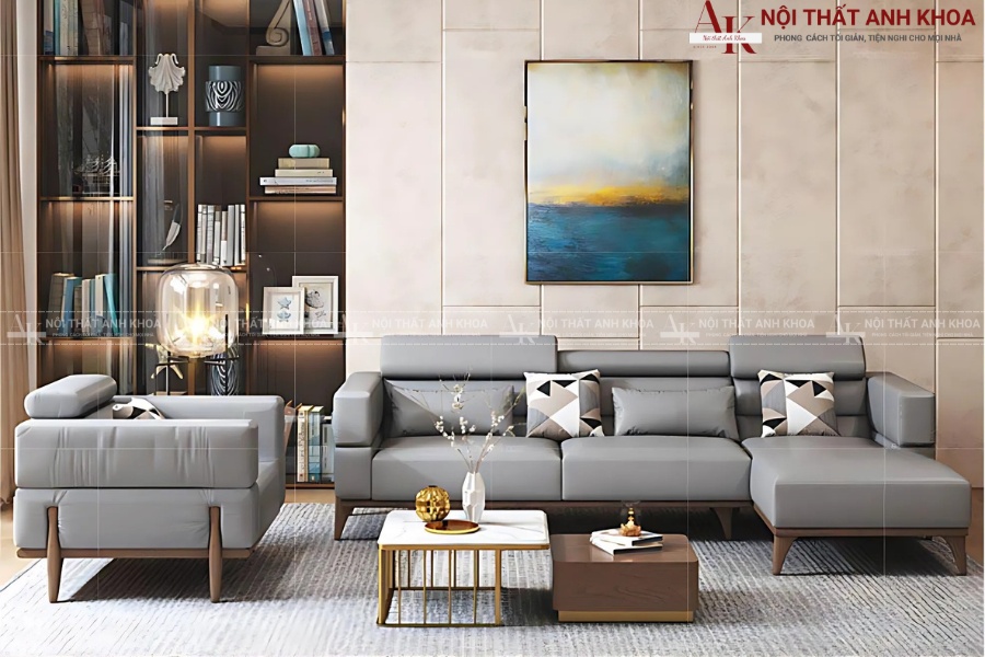 Bàn sofa kết hợp đá và kim loại hiện đại Bàn sofa kết hợp đá và kim loại hiện đại