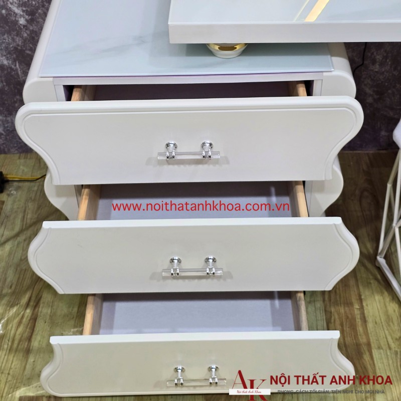 Hộc tủ bàn trang điểm thiết kế kiểu cách, hiện đại Hộc tủ bàn trang điểm thiết kế kiểu cách, hiện đại