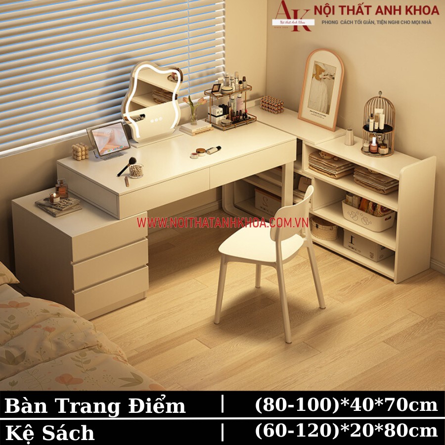 Kích thước bàn trang điểm phòng ngủ kiểu dáng sang trọng Kích thước bàn trang điểm phòng ngủ kiểu dáng sang trọng