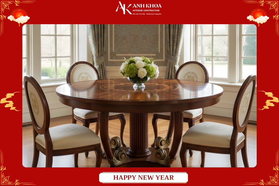 Mẫu bàn ăn tròn cao cấp - Biểu tượng đoàn viên Mẫu bàn ăn tròn cao cấp - Biểu tượng đoàn viên
