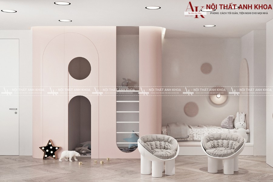 Decor phòng ngủ bé gái phong cách hiện đại xu hướng 2025 Decor phòng ngủ bé gái phong cách hiện đại xu hướng 2025