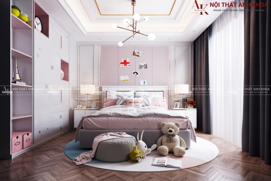 Decor phòng ngủ bé gái phong cách hiện đại xu hướng 2025 Decor phòng ngủ bé gái phong cách hiện đại xu hướng 2025