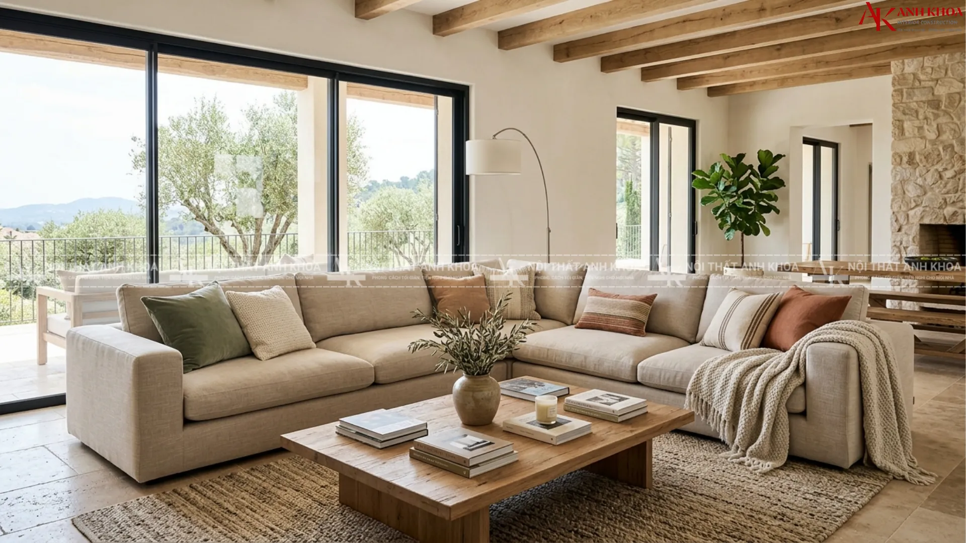 Không gian biệt thự xứng tầm với mẫu sofa chữ L Không gian biệt thự xứng tầm với mẫu sofa chữ L