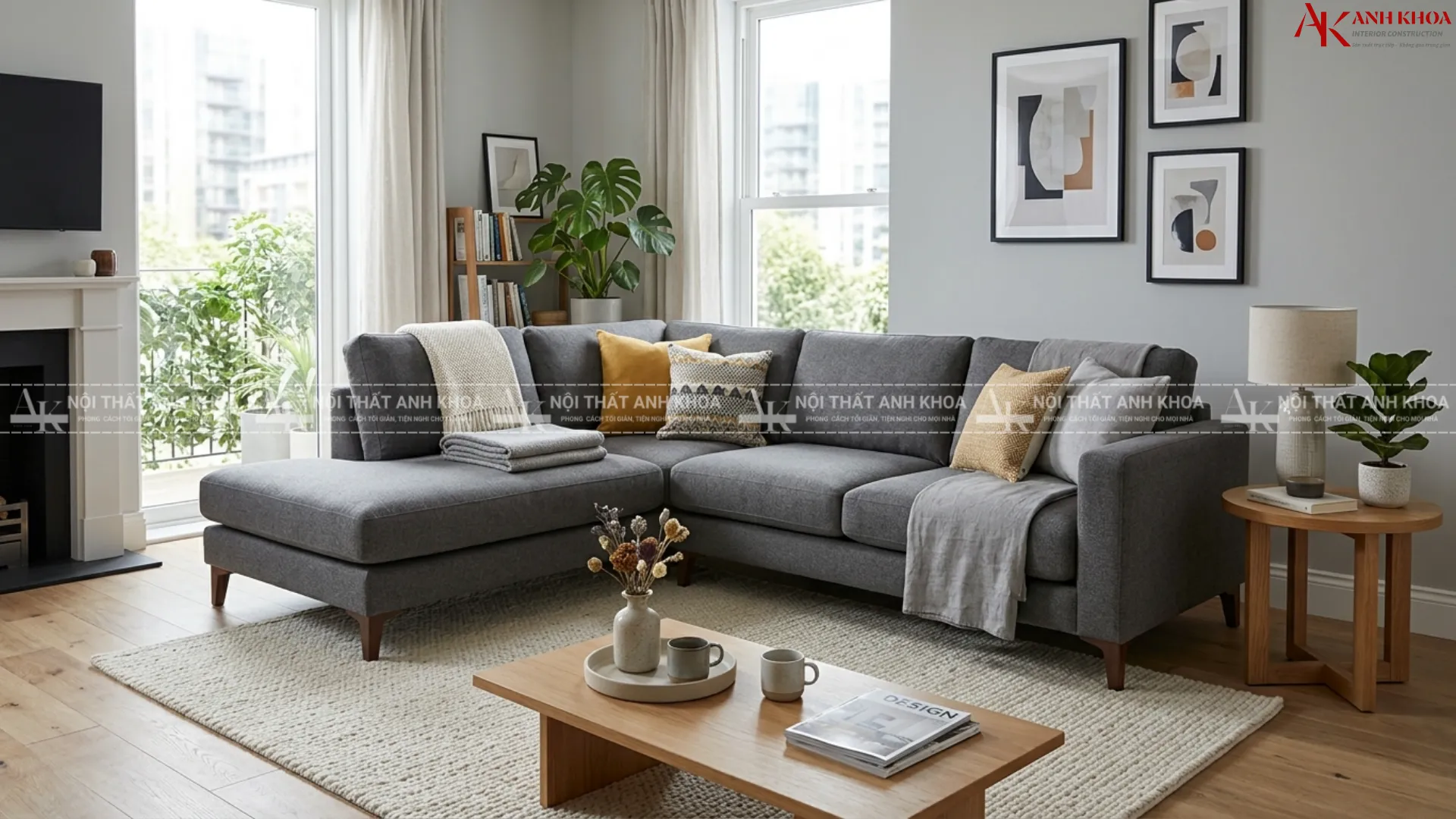 Chỉ cần một chiếc sofa chữ L - Không gian sống nâng tầm ngay lập tức Chỉ cần một chiếc sofa chữ L - Không gian sống nâng tầm ngay lập tức