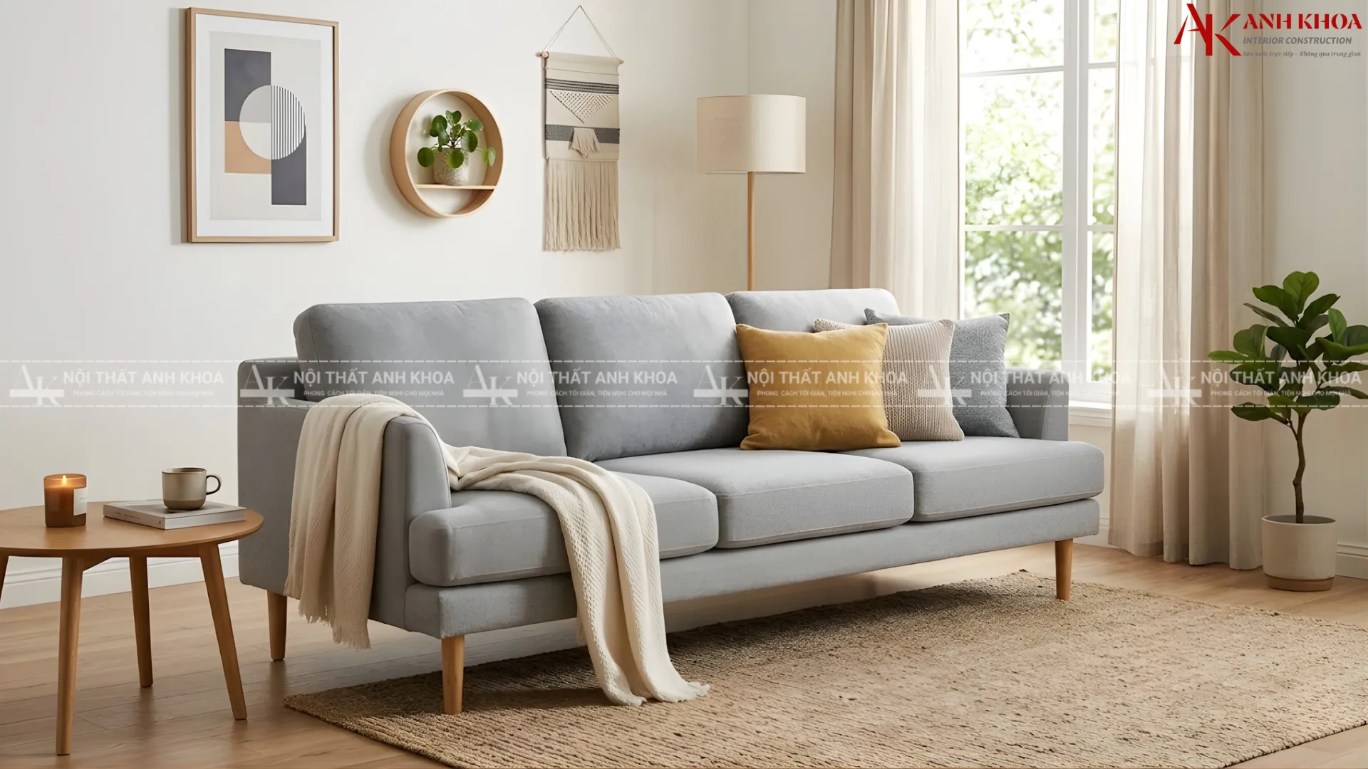 Góc nhỏ Sofa an yên giữa không gian phòng khách tối giản Góc nhỏ Sofa an yên giữa không gian phòng khách tối giản
