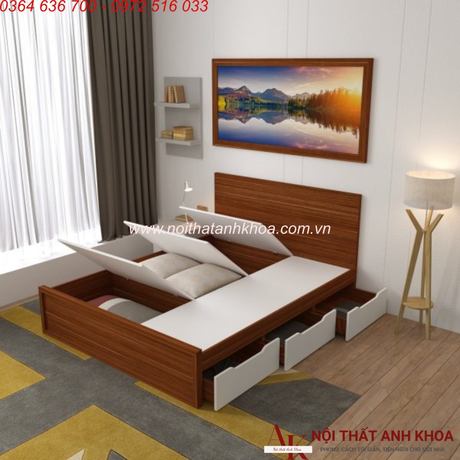 Mẫu Giường Ngủ Thông Minh Kết Hợp 3 Hộc Kéo Full Mẫu Giường Ngủ Thông Minh Kết Hợp 3 Hộc Kéo Full