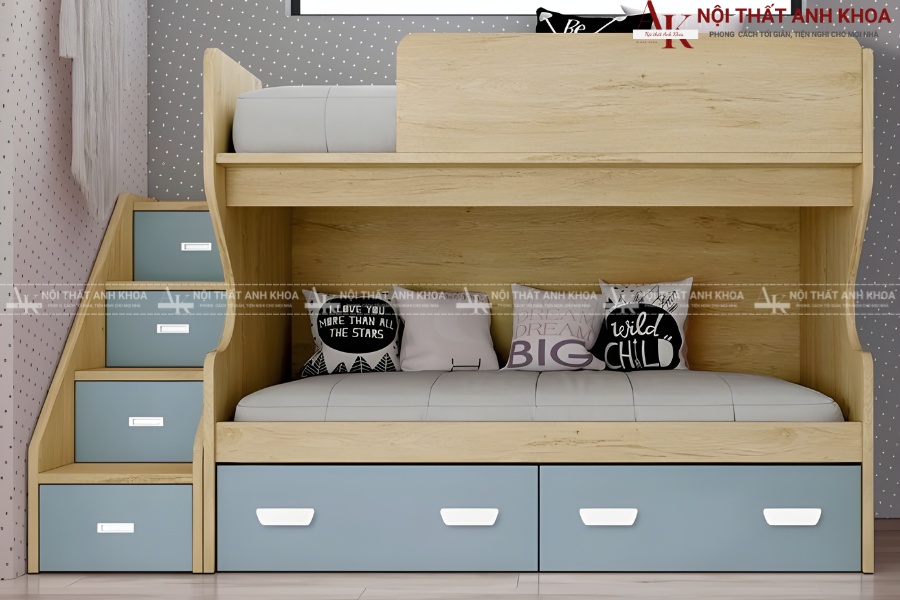 Mẫu giường tầng đôi cho gia đình nhiều thành viên Mẫu giường tầng đôi cho gia đình nhiều thành viên