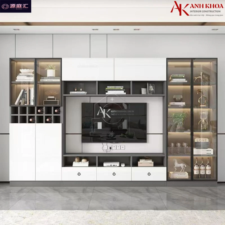 Mẫu kệ Tivi gỗ công nghiệp thiết kế hiện đại Mẫu kệ Tivi gỗ công nghiệp thiết kế hiện đại